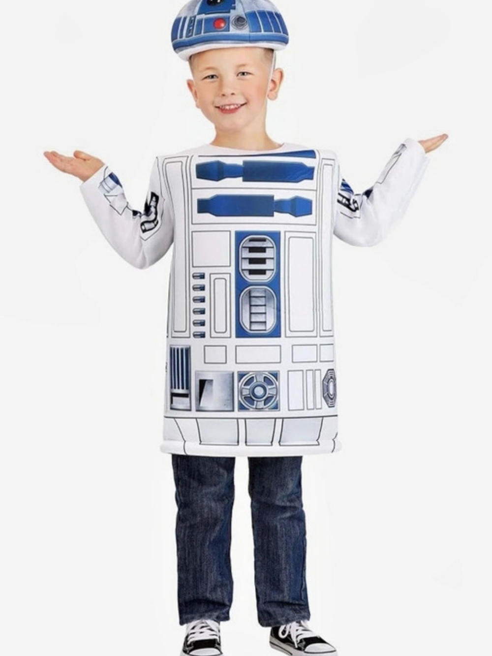 Jazwares R2-D2 Youth Deluxe Costume Blue & White Small